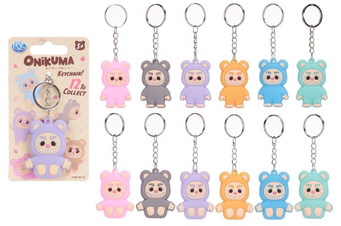 ONIKUMA Portachiavi 2D (su doppio lato) 6cm c/backcard 12ass…x48…x480